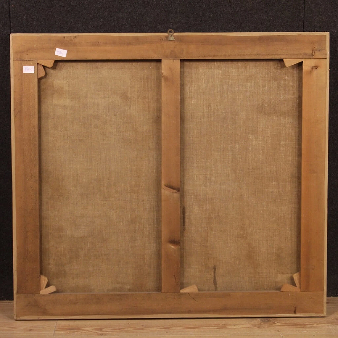 Dipinto fiammingo di paesaggio di campagna, '800 5