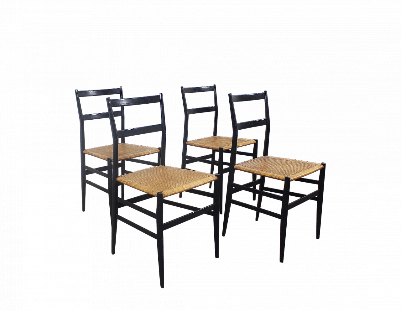 4 Sedie Superleggera di Gio Ponti per Cassina, anni '60 6