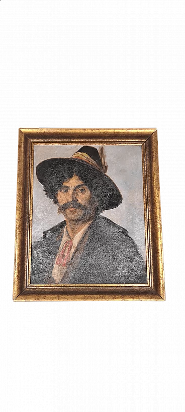 Eug Schacher, portrait of Giuseppe Musolino, oil on canvas, early 20th century