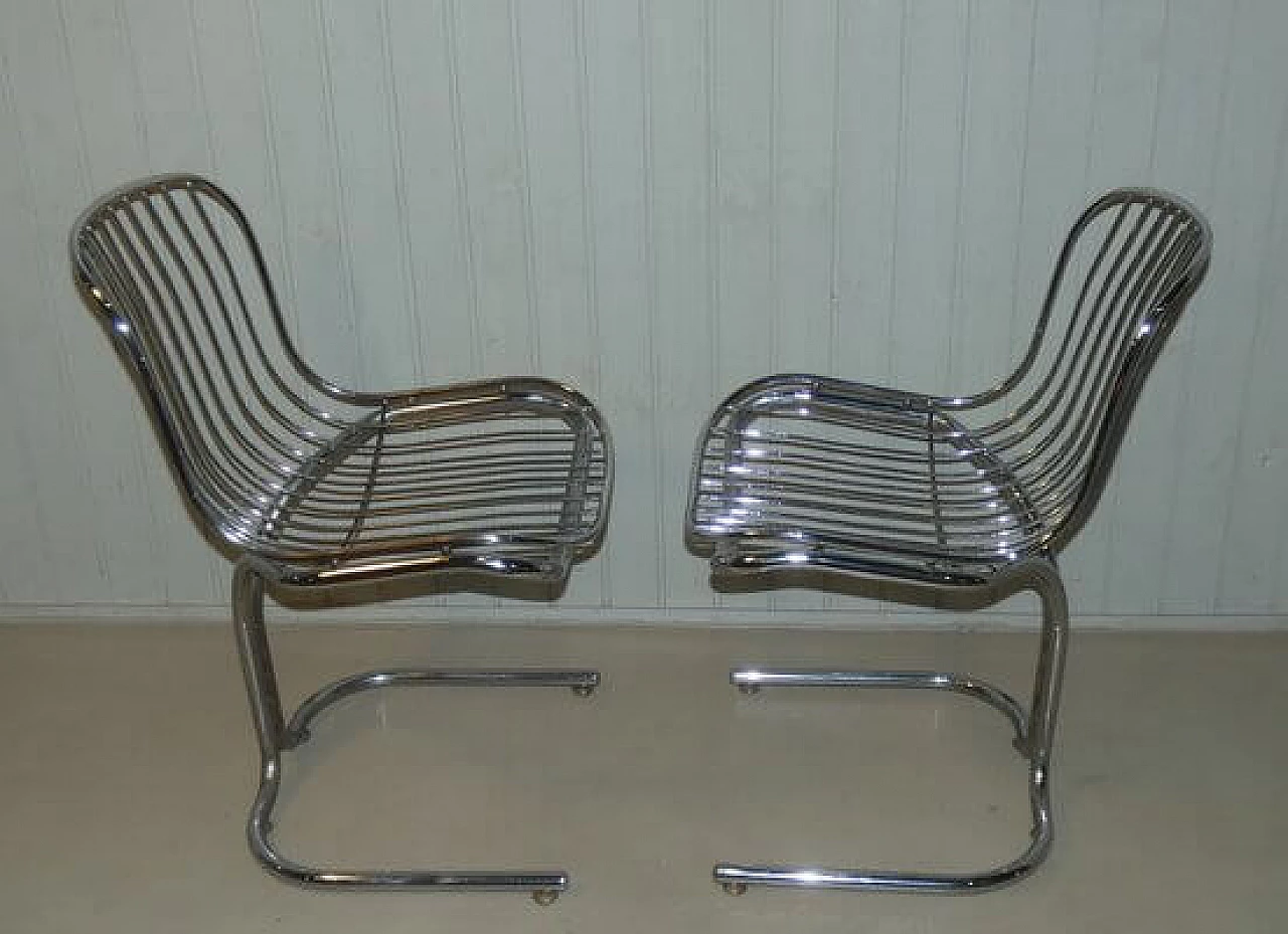 Pair of Radiofreccia chairs by Gastone Rinaldi for Rima, 1970s 2