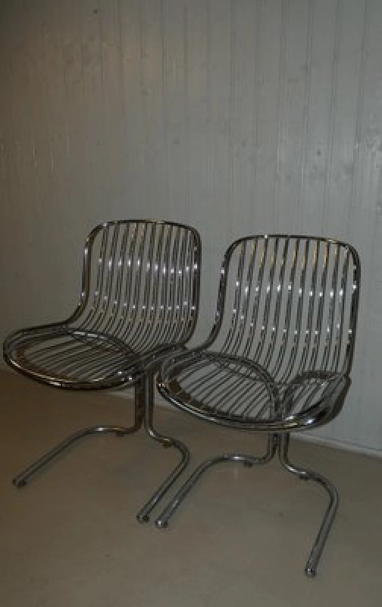 Pair of Radiofreccia chairs by Gastone Rinaldi for Rima, 1970s 4