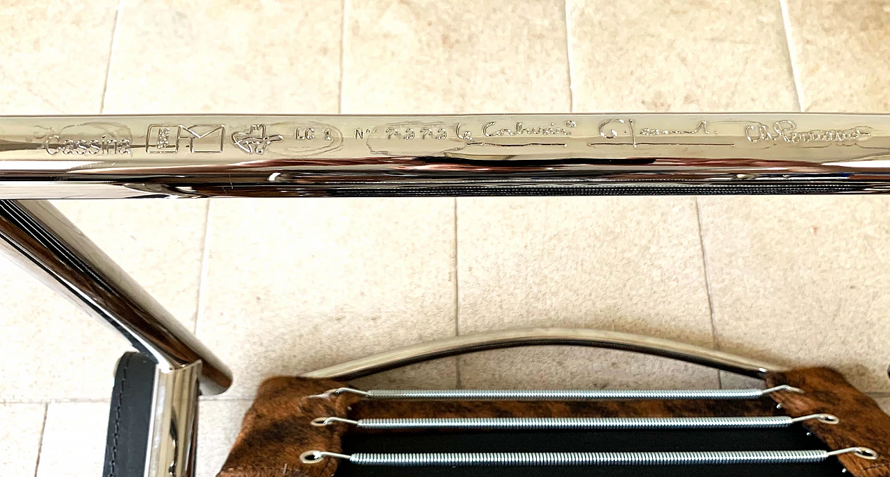 Poltrona Lc1 di Le Corbusier e Charlotte Perriand per Cassina, anni '60 6