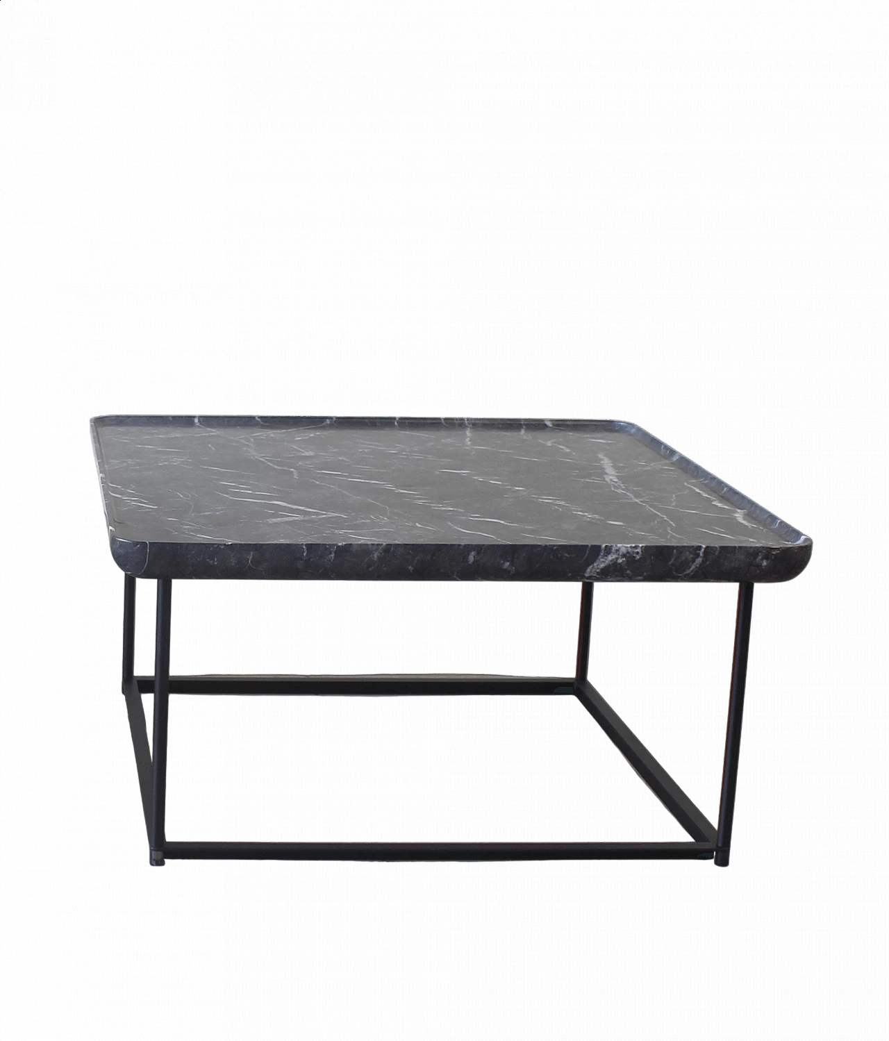 Tavolino 381 Torei in marmo e metallo di Cassina, anni '90 5