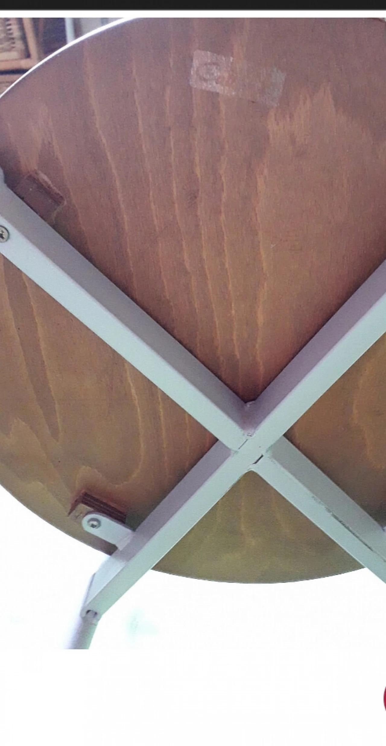 4 Sedie in ferro con seduta in ciliegio di Calligaris, anni '80 8