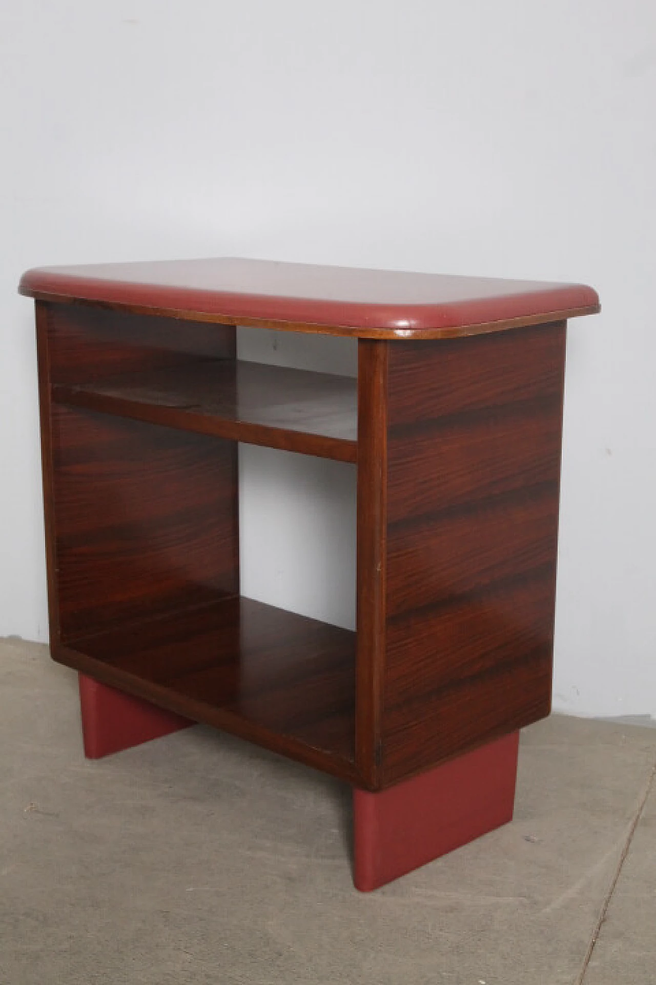 Rosewood and skai and etagere desk, 1960s 18