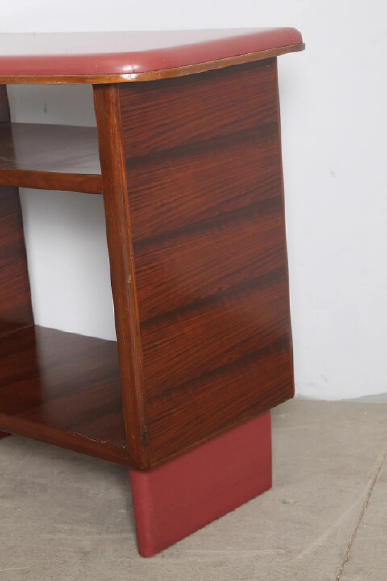 Rosewood and skai and etagere desk, 1960s 19