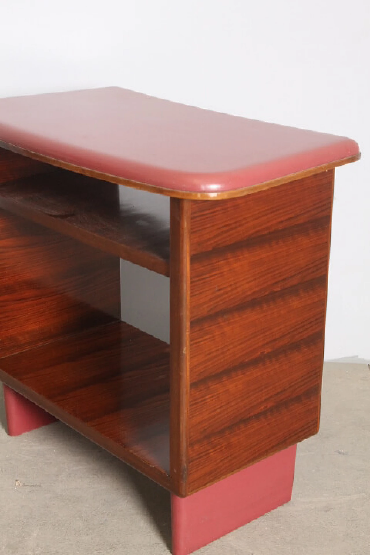 Rosewood and skai and etagere desk, 1960s 20