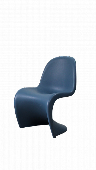 Blue Panton chair by Verner Panton for Vitra
