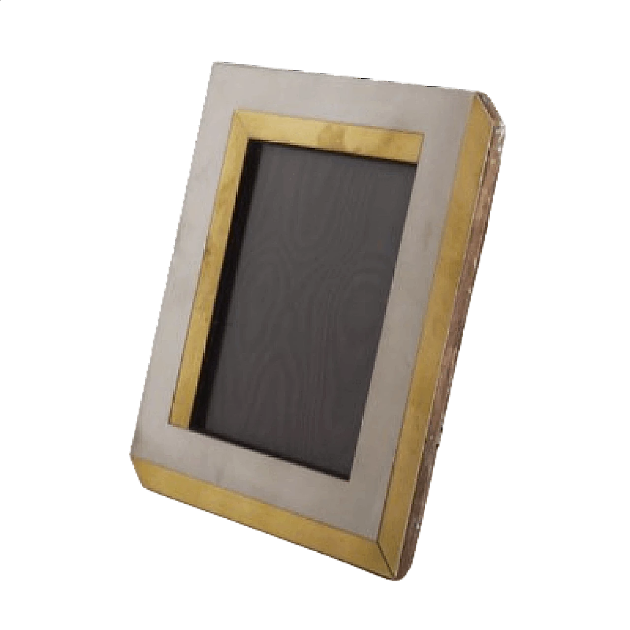 Steel and brass picture frame, 1970s 7