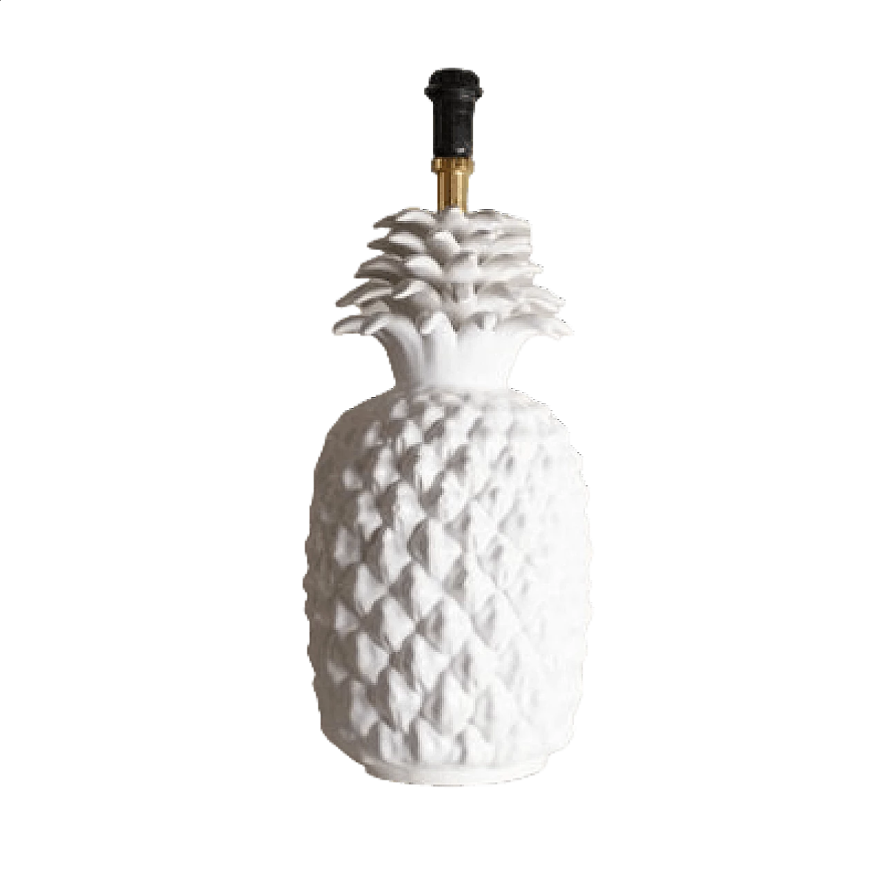 Pineapple-shaped table lamp in glazed ceramic, 1960s 7