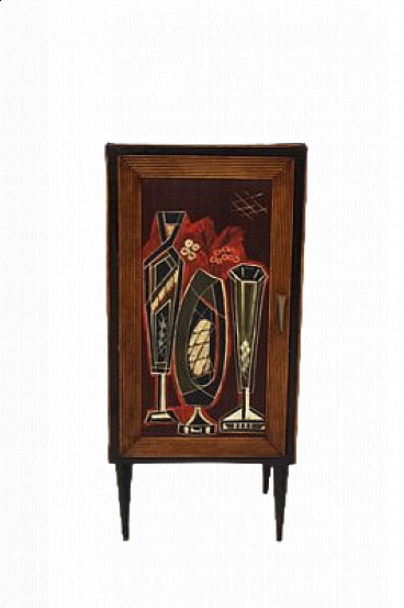 Wooden cabinet attributed to Luigi Scremin, 1950s