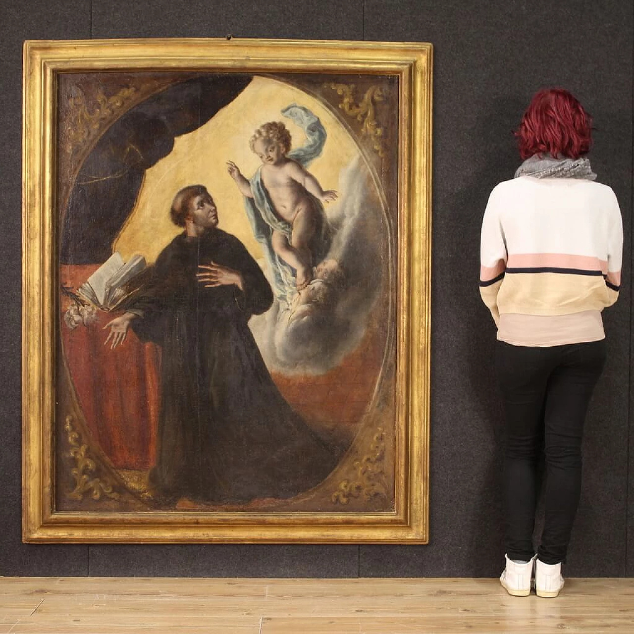 Religious painting depicting St. Anthony of Padua, 18th century 3