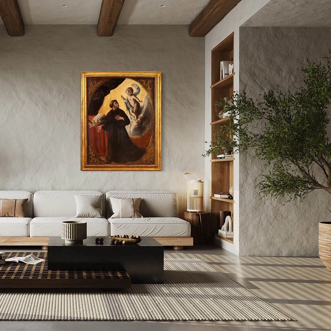 Religious painting depicting St. Anthony of Padua, 18th century 13