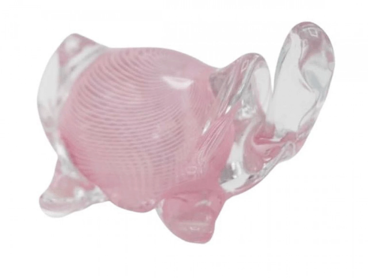 Turtle in pink Murano glass, 1950s 1