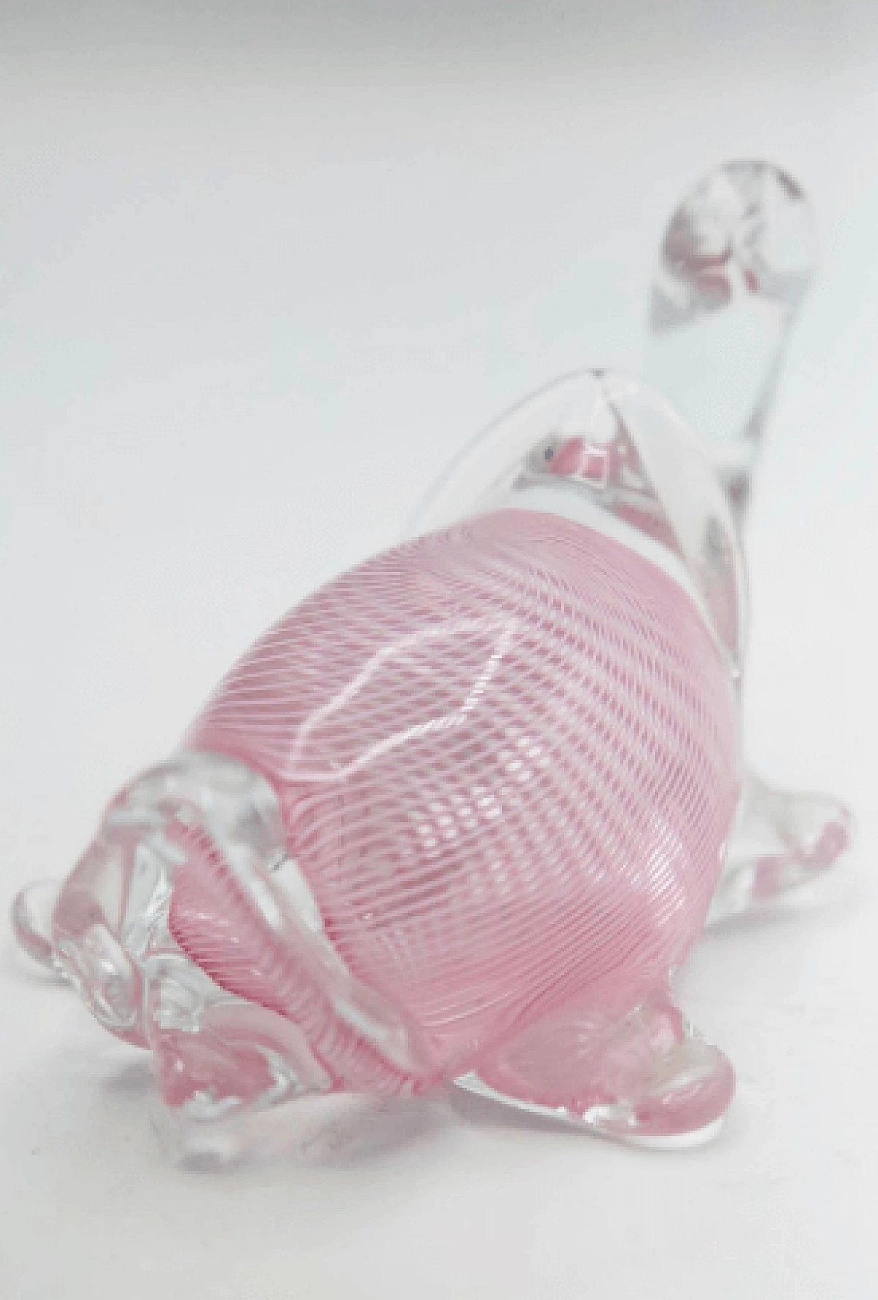Turtle in pink Murano glass, 1950s 4