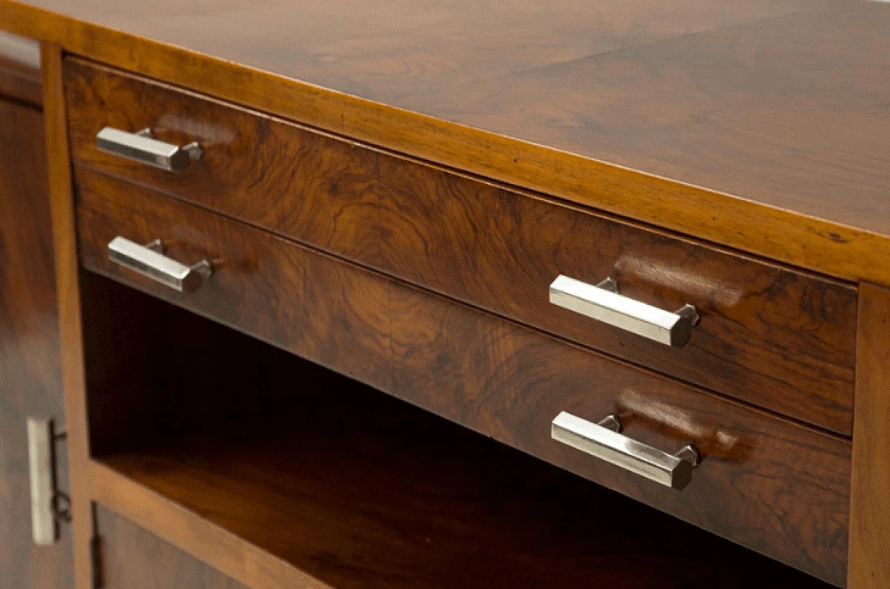 Art Deco sideboard in lacquered walnut root, 1920s 6