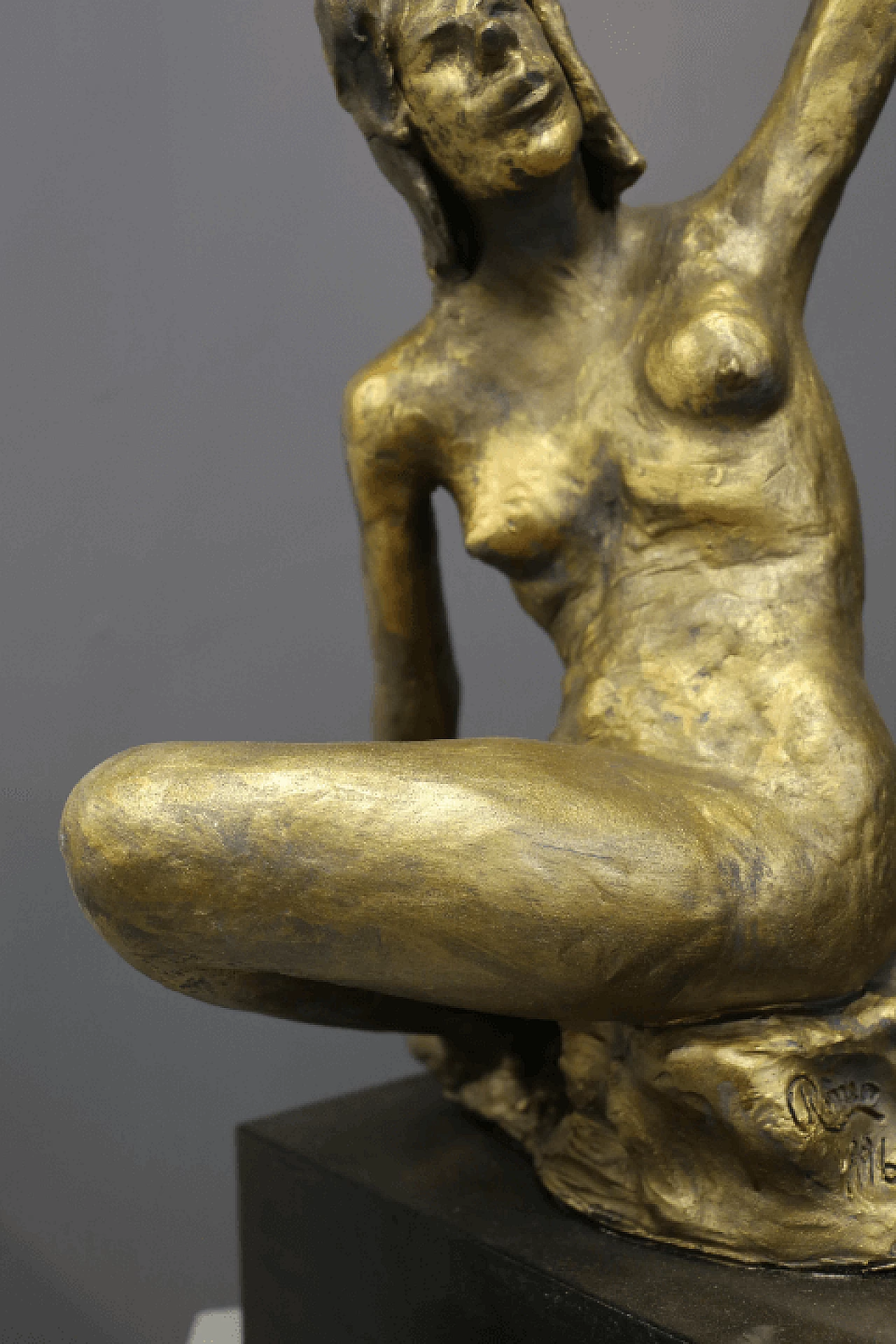 Biagio Romeo, female nude, bronze sculpture, 1996 4