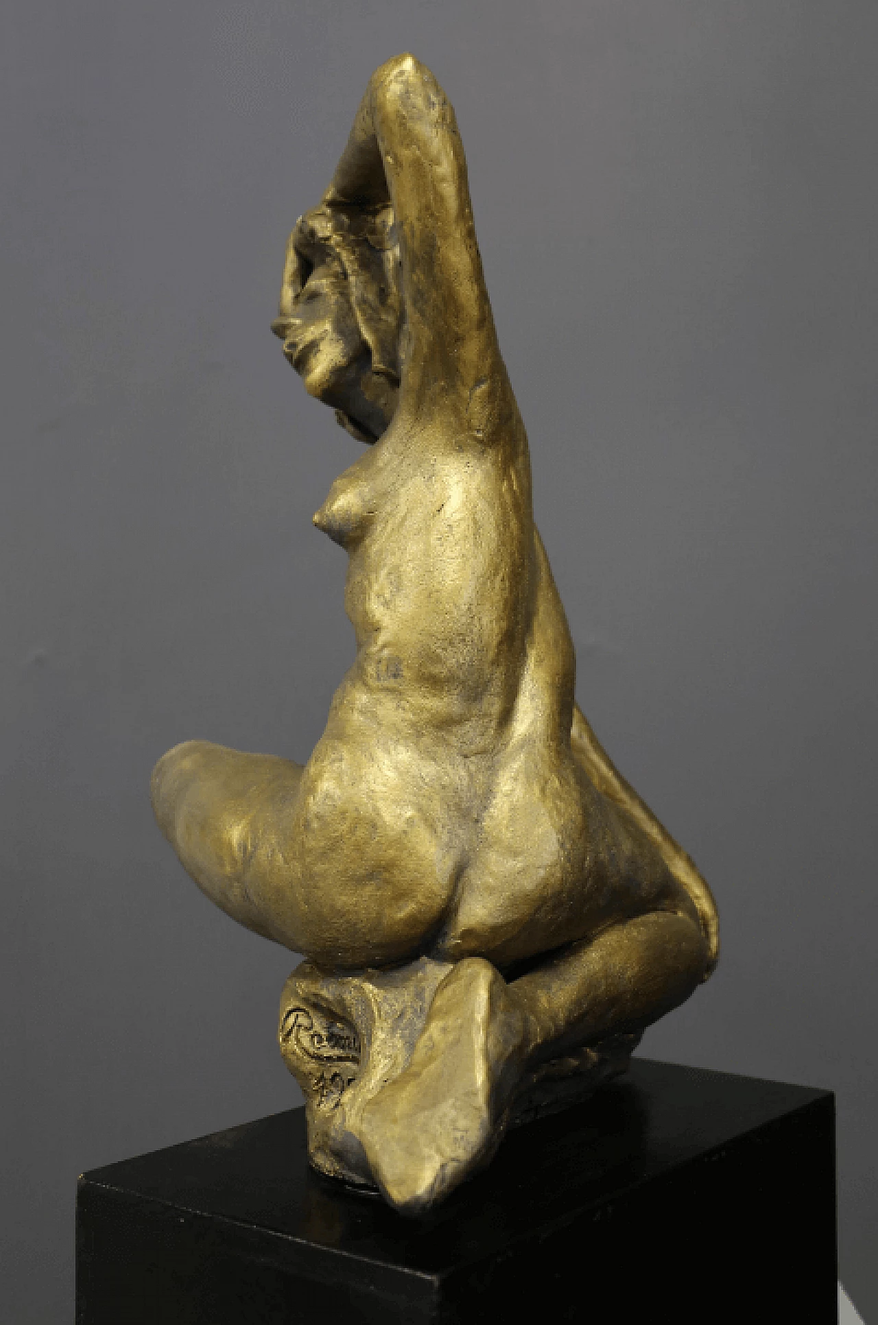 Biagio Romeo, female nude, bronze sculpture, 1996 8