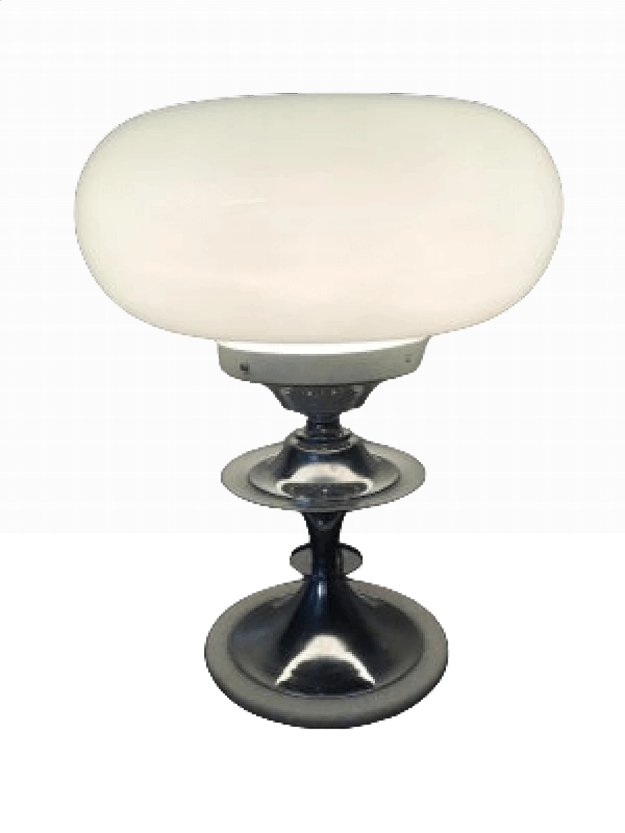 Opal glass table lamp, 1960s 7
