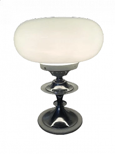 Opal glass table lamp, 1960s