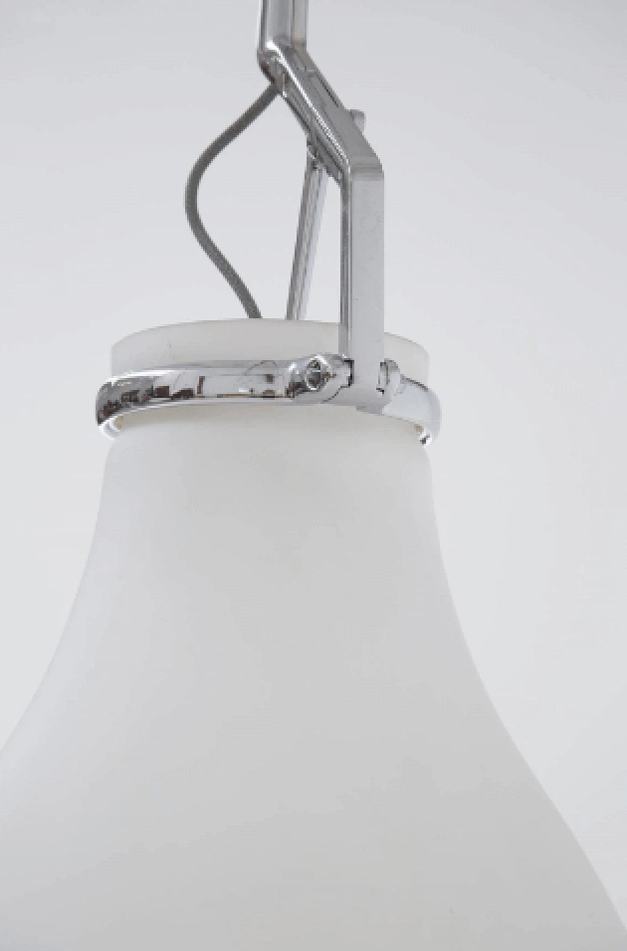 Pendant lamp in milk glass by Luceplan, 1960s 4