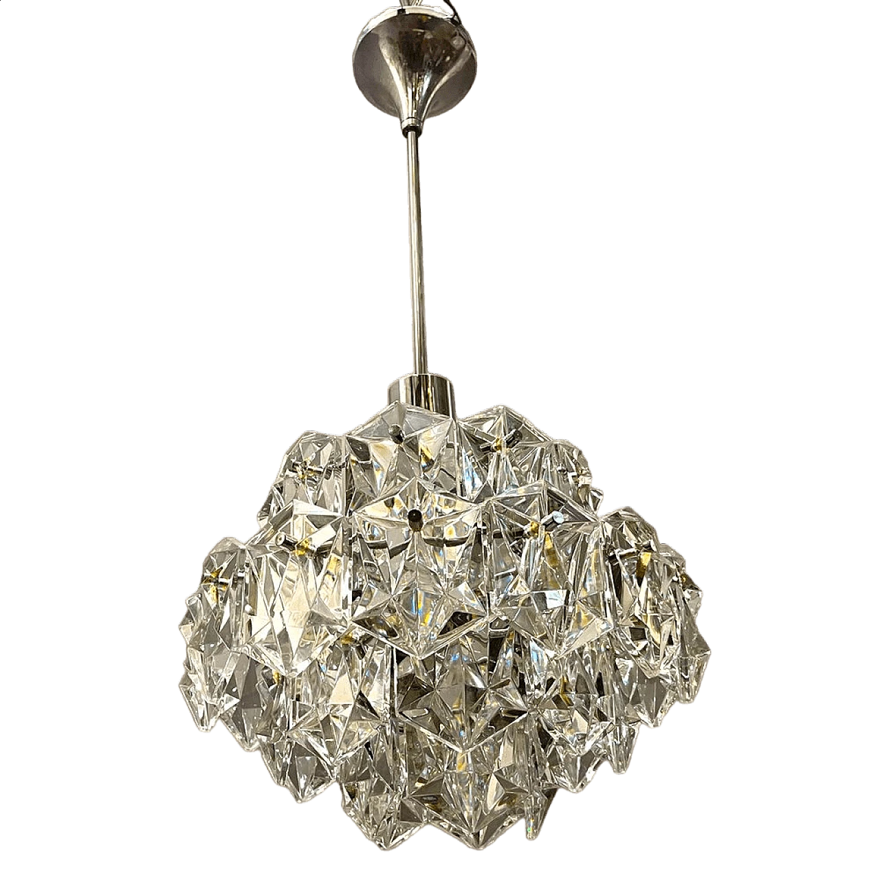 Pendant lamp in crystal by Kinkeldey, 1970s 10