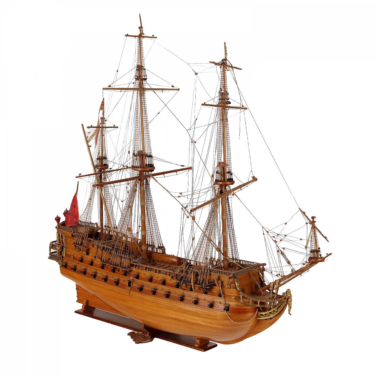 Modellino di vascello in legno prodotto a mano 1