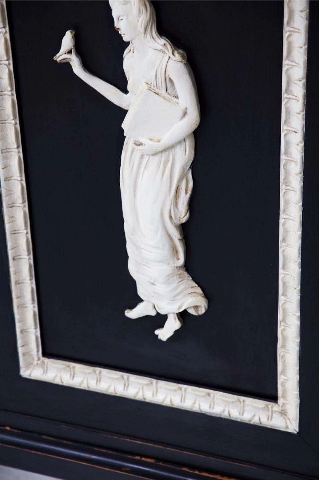 Finely carved and ebonised wooden bar cabinet, 1920s 10