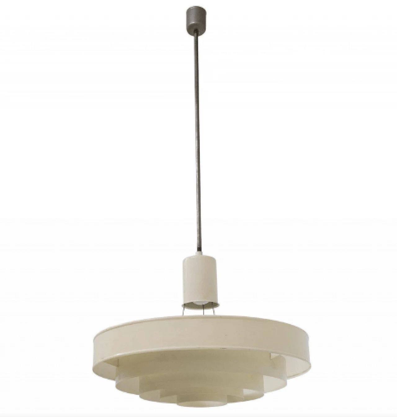 Pendant lamp in metal and iron attributed to Studio BBPR, 1930s 1