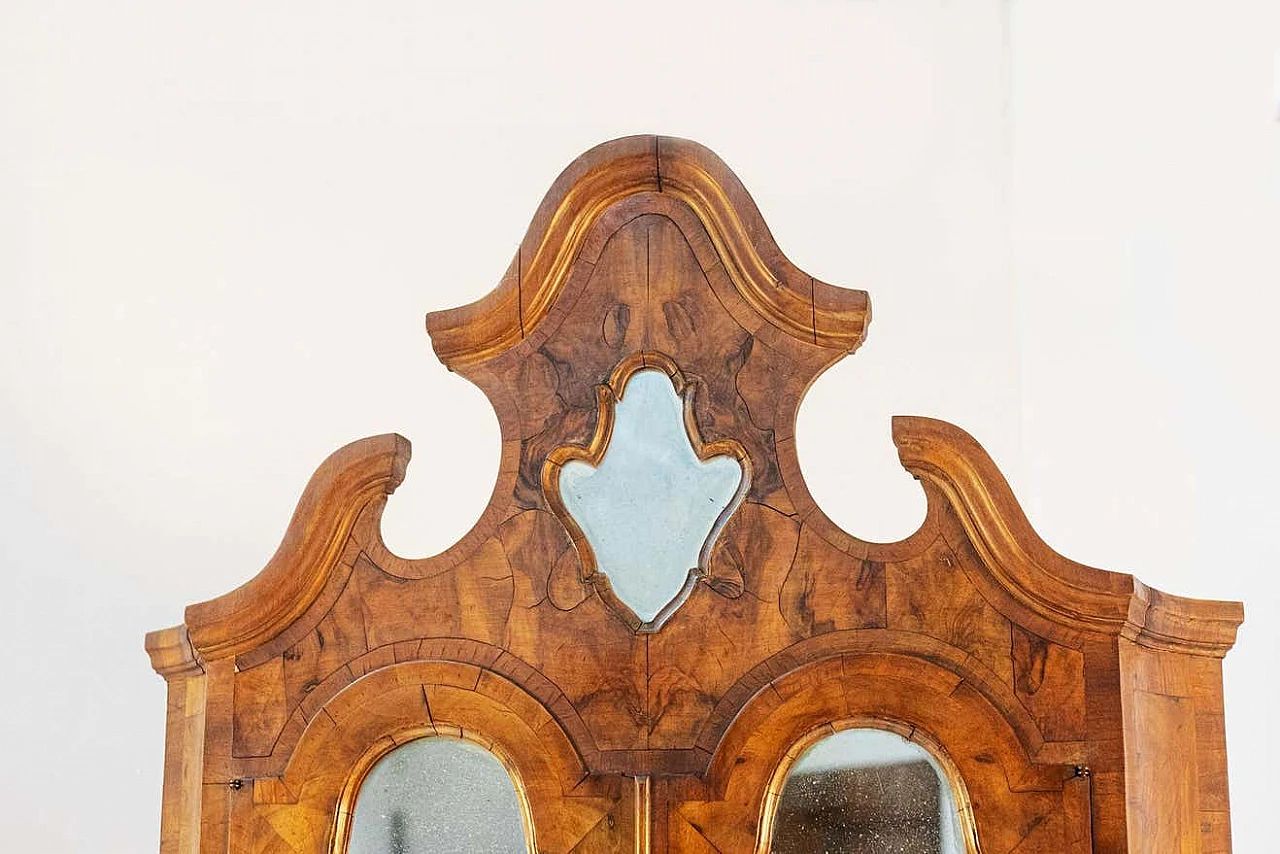 Mobile da scrittura con vetrina e cassetti Luigi XV, '800 3