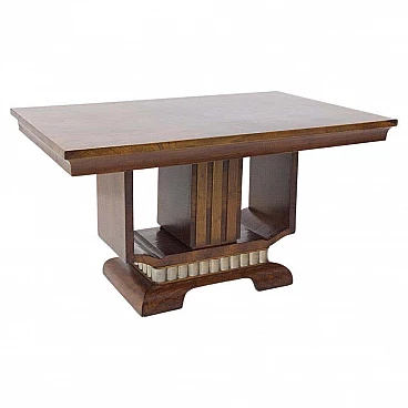 Tavolo da centro in legno laccato Art Deco, anni '20