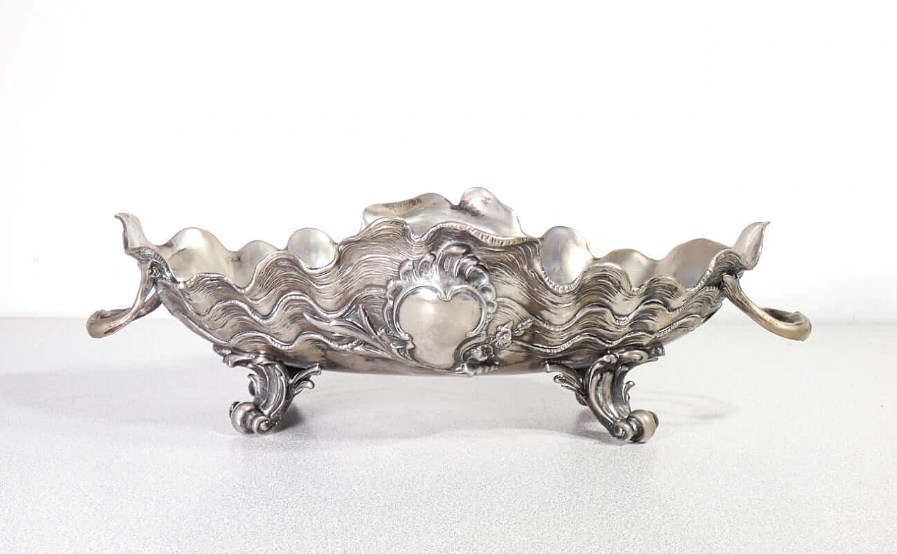 Cachepot centrepiece with shell pattern by Kayserzinn, late 19th century 4