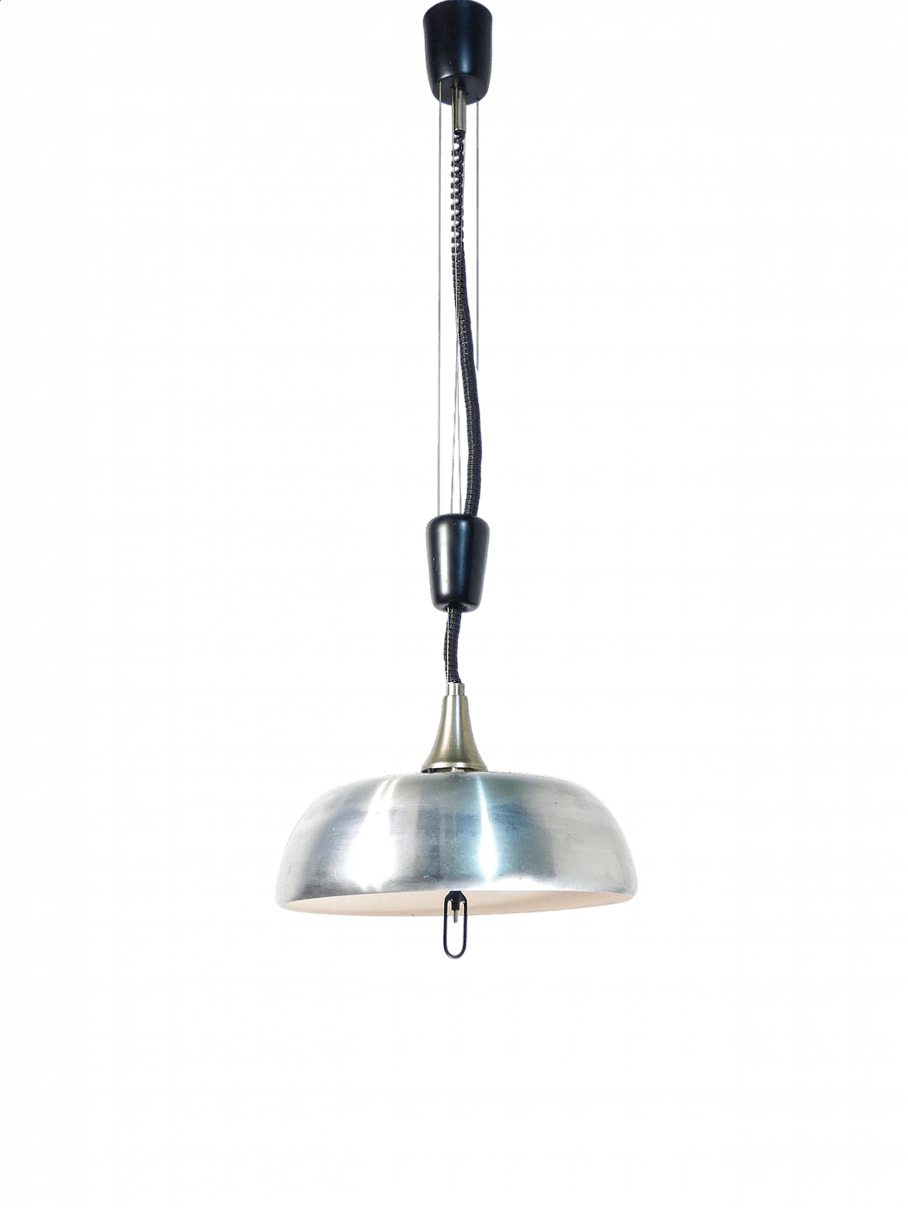 Lampadario con meccanismo saliscendi di Oscar Torlasco per Lumi, anni '60 9