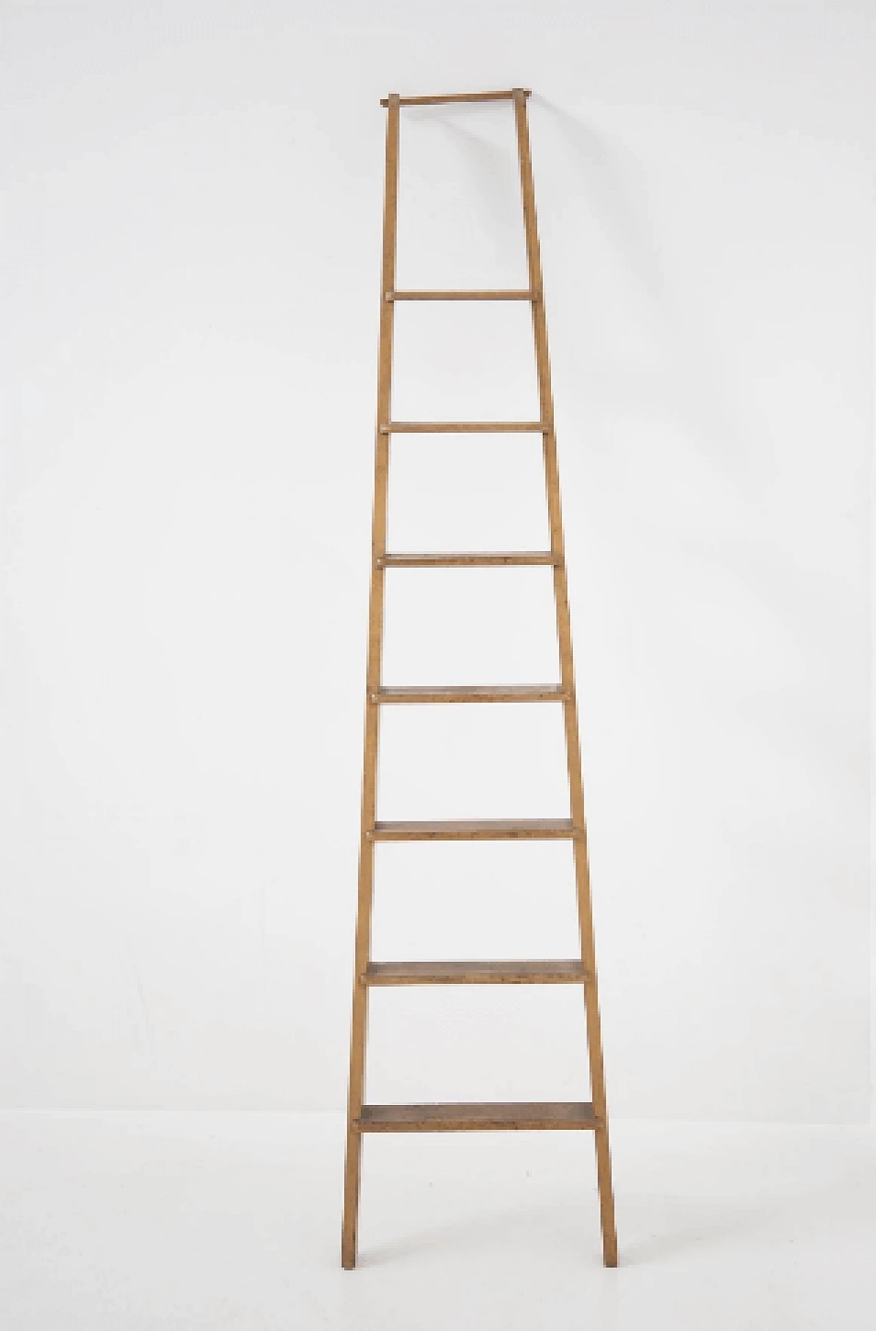 Scala a pioli in legno e metallo, anni '50 6