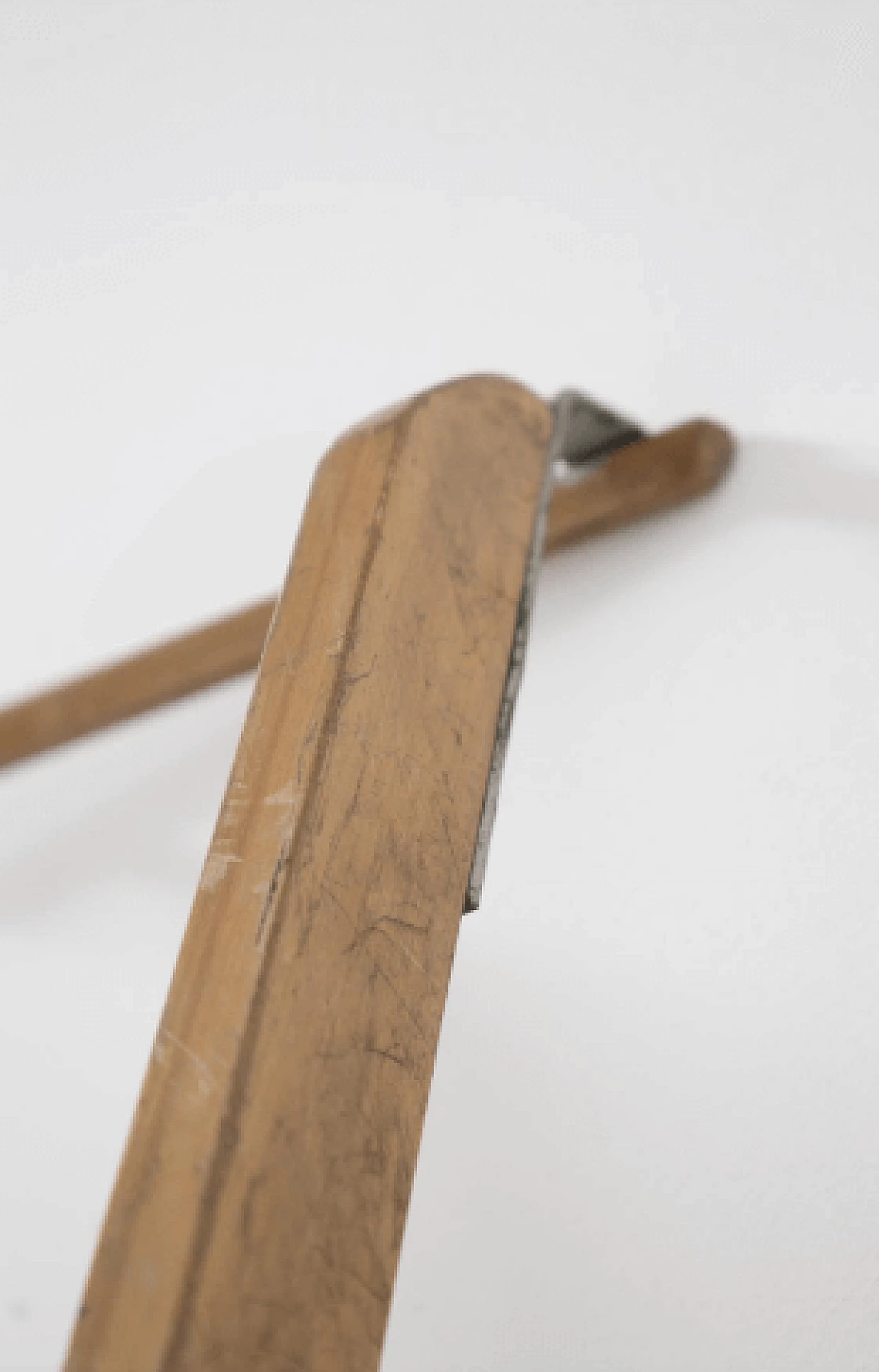 Scala a pioli in legno e metallo, anni '50 7