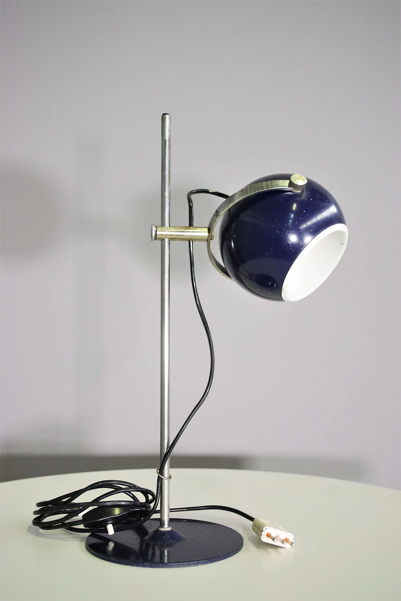Table lamp in chromed iron by Goffredo Reggiani, 1970s 1