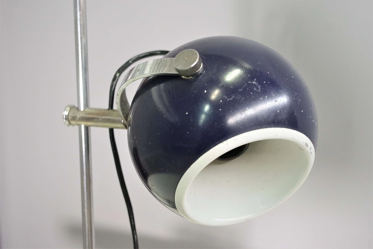 Table lamp in chromed iron by Goffredo Reggiani, 1970s 2
