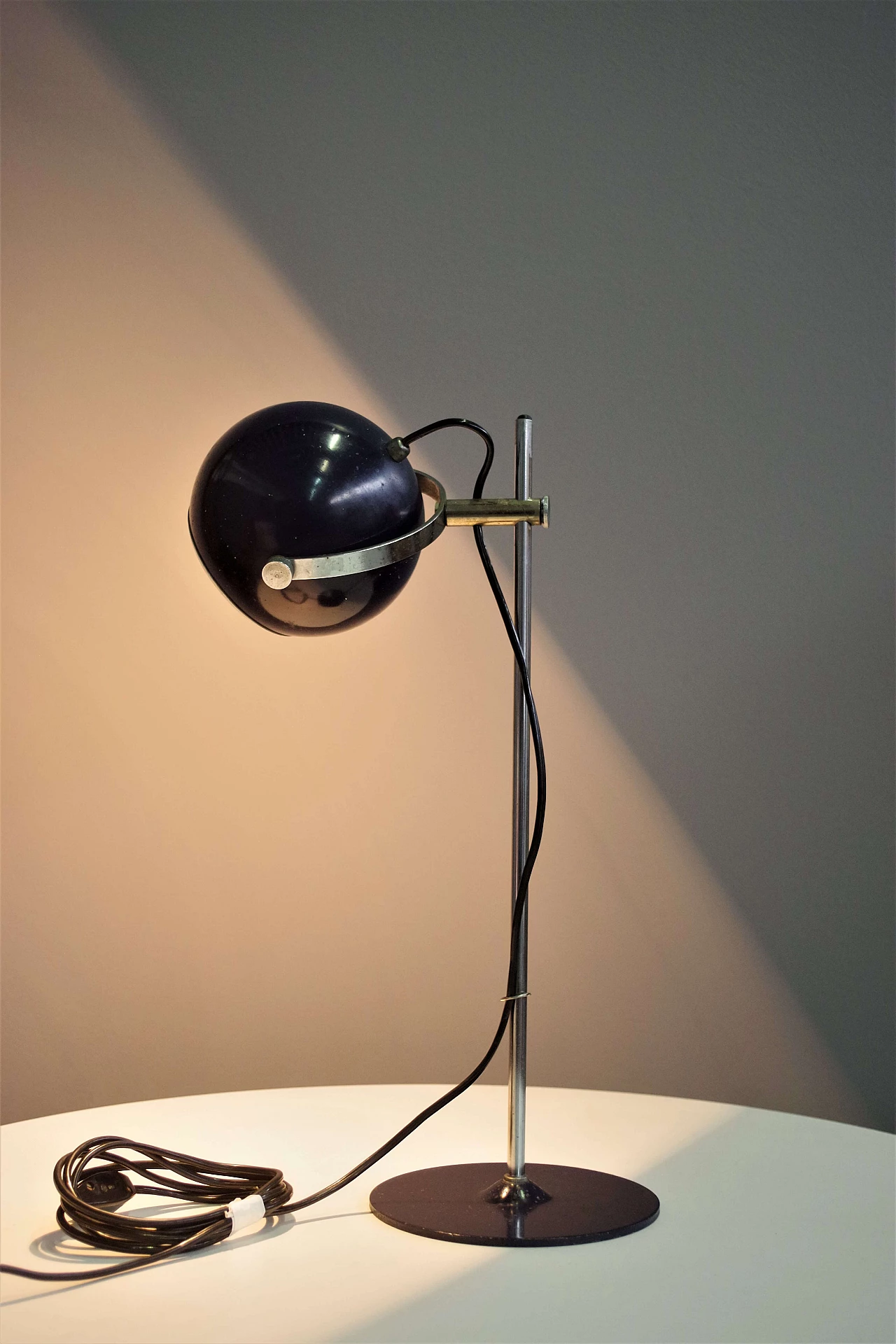 Table lamp in chromed iron by Goffredo Reggiani, 1970s 6