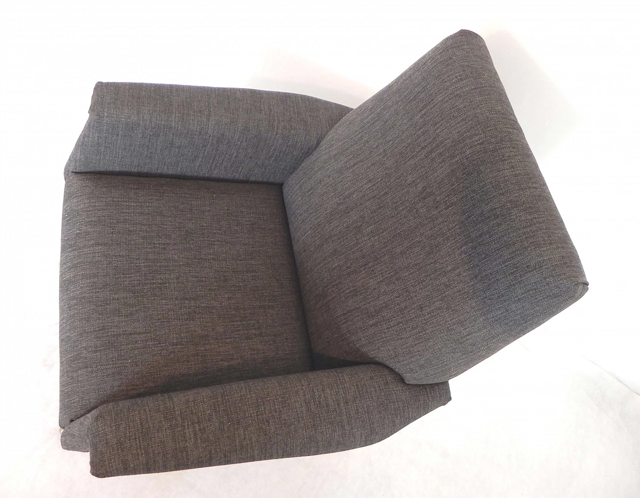 Gray fabric armchair in the style of Marco Zanuso, 1960s 10