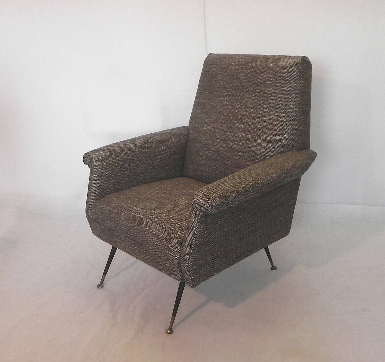 Gray armchair in the style of Marco Zanuso, 1960s 11