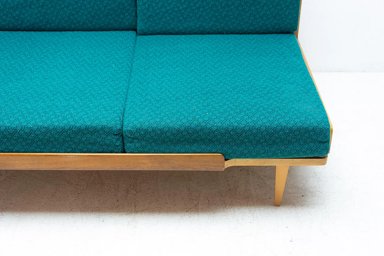 Sofa bed in beechwood by Dřevotvar, 1970s 6