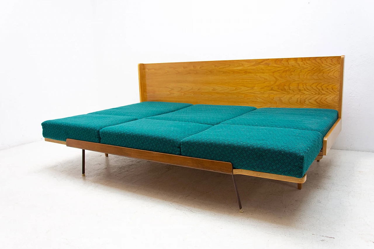 Sofa bed in beechwood by Dřevotvar, 1970s 10