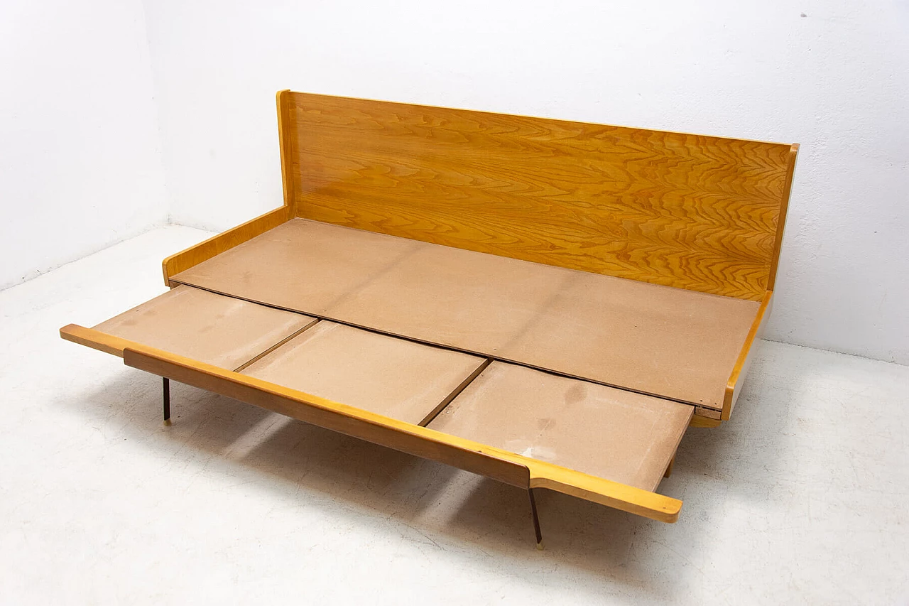 Sofa bed in beechwood by Dřevotvar, 1970s 15