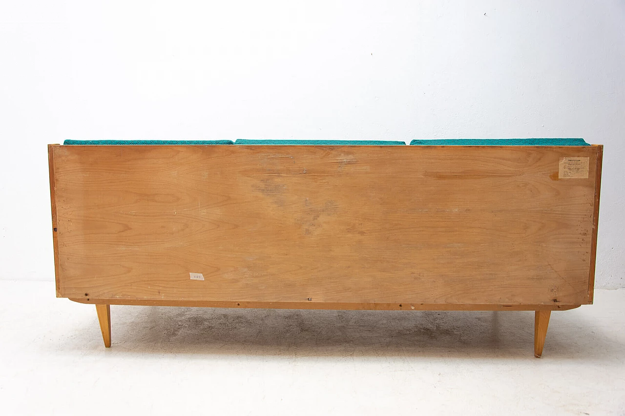 Sofa bed in beechwood by Dřevotvar, 1970s 17