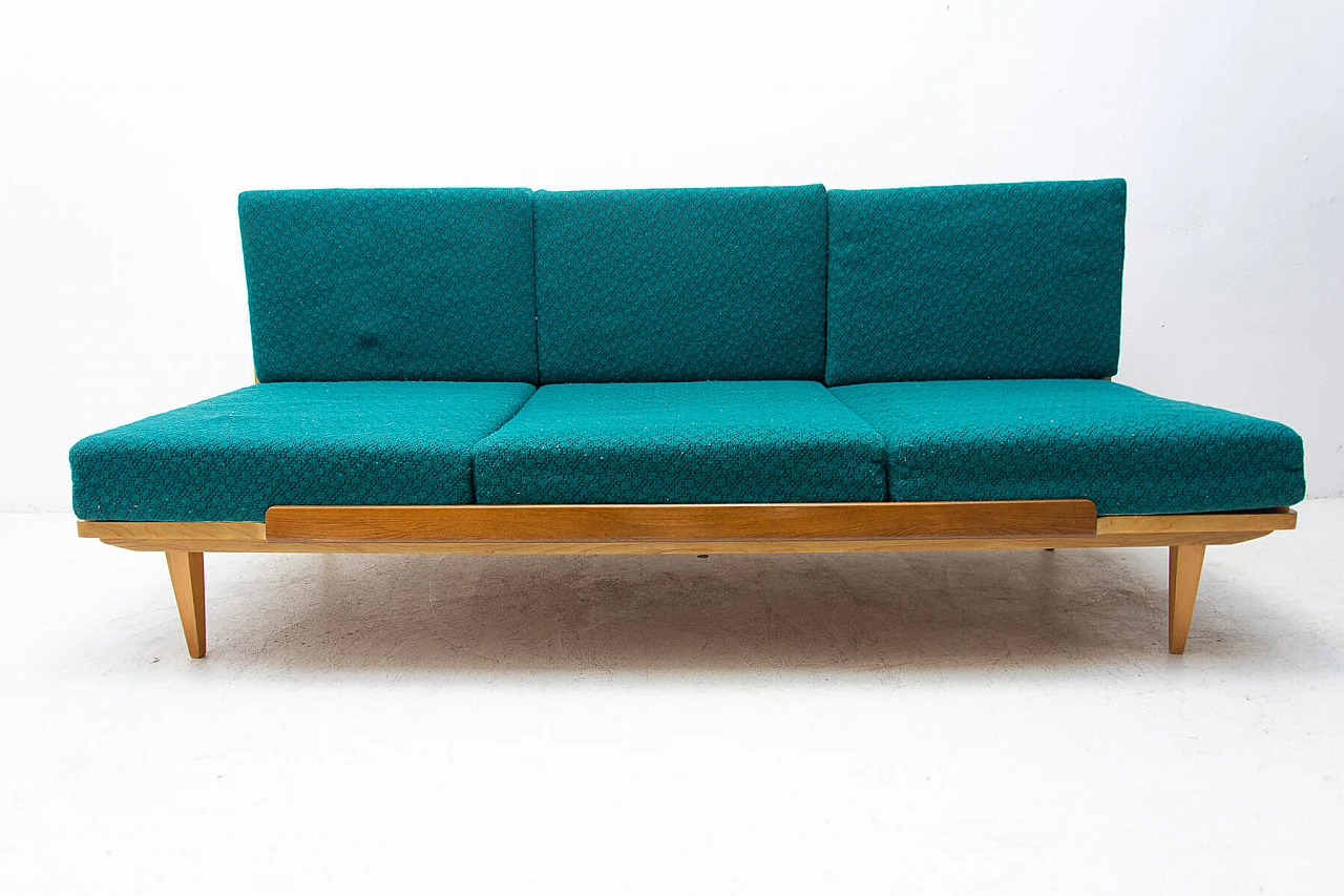 Sofa bed in beechwood by Dřevotvar, 1970s 19