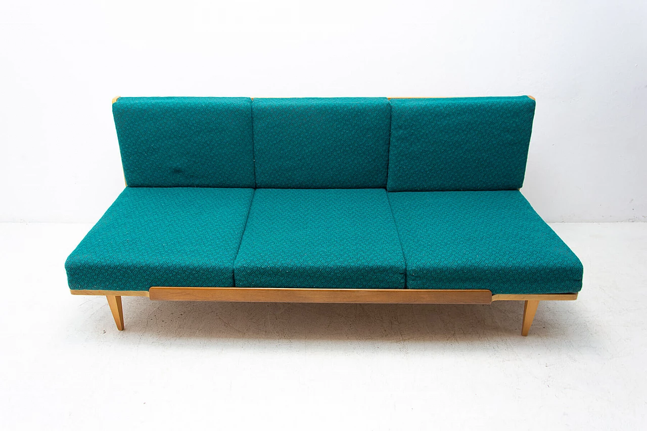 Sofa bed in beechwood by Dřevotvar, 1970s 20
