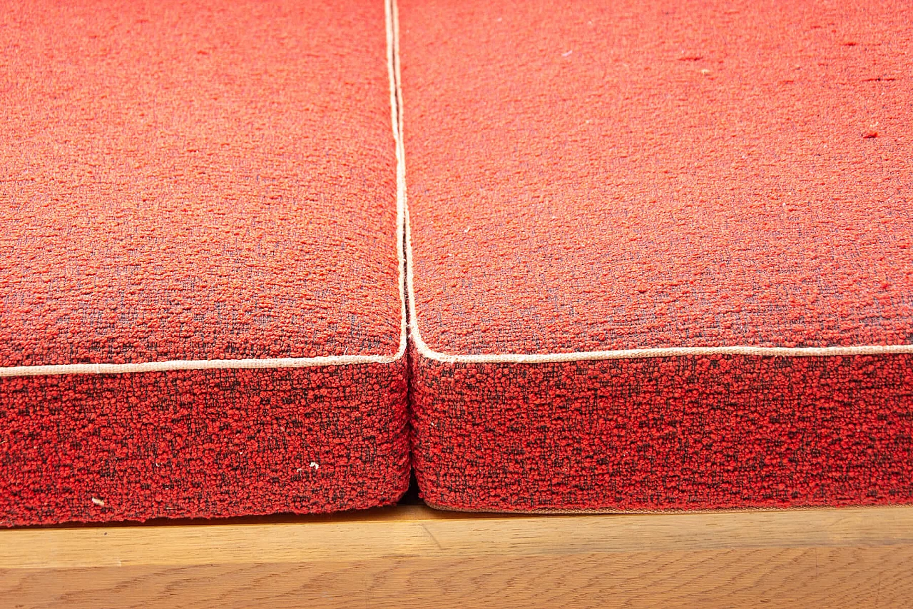 Sofa bed with beechwood veneer by Jitona, 1950s 7