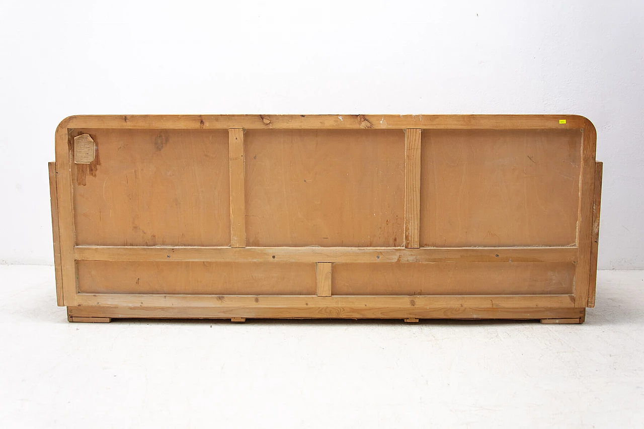Sofa bed with beechwood veneer by Jitona, 1950s 18