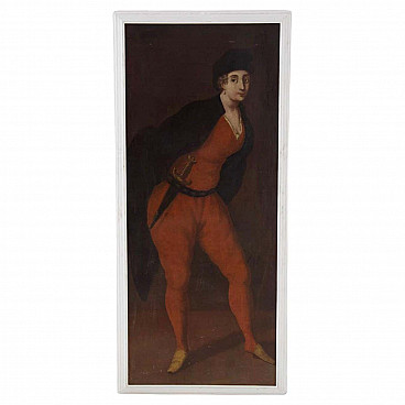 Painting of Pantalone attributed to Pietro Longhi, oil on canvas, 18th century