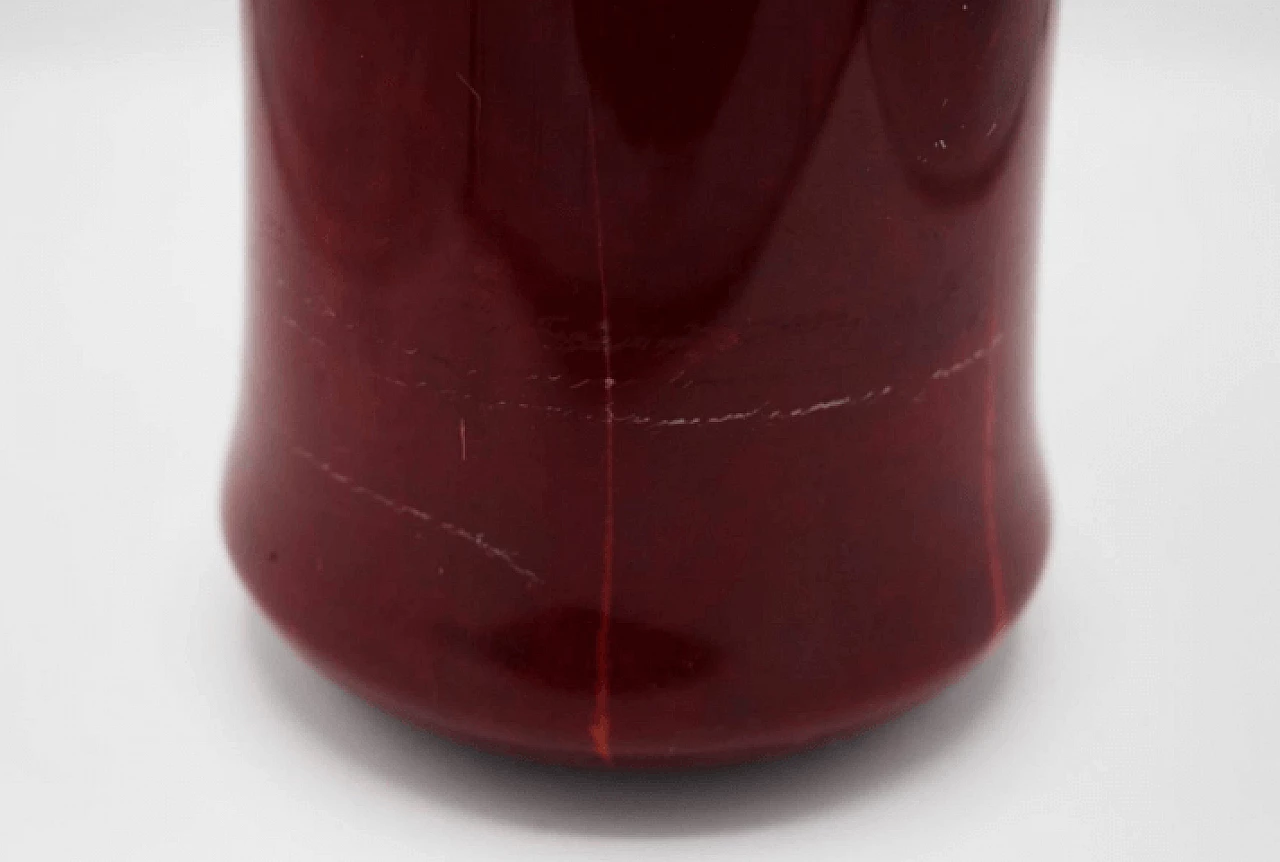 Ice bucket in red parchment by Giorgio Tura, 1950s 3